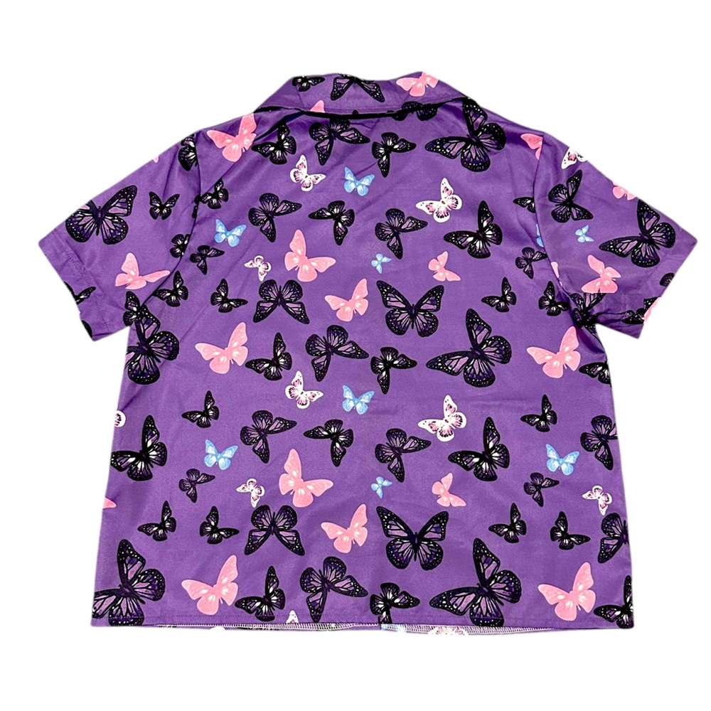 Butterfly button down top - Picture 2 of 4